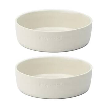 2PK Lilly & Dash Pet Dog Cat 1L Food Water Drinking Bowl 200x185x55mm Cloud