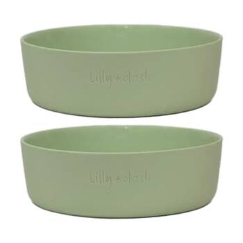 2PK Lilly & Dash Pet Dog Cat 1.75L Food Water Drinking Bowl 230x210x65mm Mint