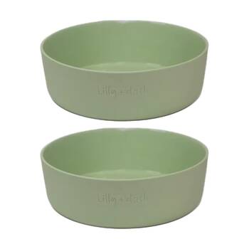 2PK Lilly & Dash Pet Dog Cat 1L Food Water Drinking Bowl 200x185x55mm Mint