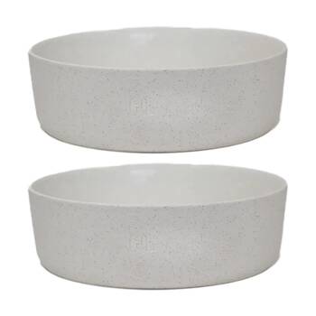 2PK Lilly & Dash Pet Dog Cat 1.75L Food Water Drinking Bowl Milk Speckle