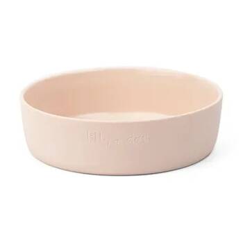 Lilly & Dash Pet Dog Cat 1.75L Food Water Drinking Bowl 230x210x70mm Rose Quartz