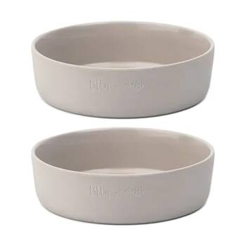 2PK Lilly & Dash Pet Dog Cat 1L Food Water Drinking Bowl 200x185x55mm Slate