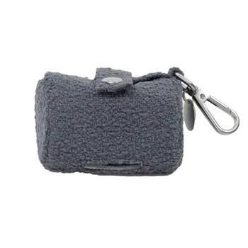 Lilly & Dash Pet Dog Waste Bag Holder w/ Clip Attachment 50x50x50mm Charcoal