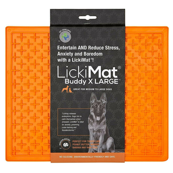Lickimat Dog Classic Buddy Orange X Large