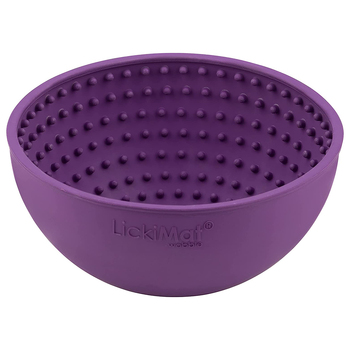 Lickimat Wobble Dog Pet Dog Bowl Purple
