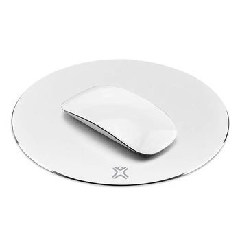 Xtrememac Aluminum Round Computer Mouse Pad Silver