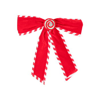 Colours Of Christmas 38x30cm Santa's Workshop Deluxe Velvet Bow - Red