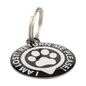 Max & Molly Gotcha Smart Pet ID Tag w/ QR Code 180x100x10mm Black