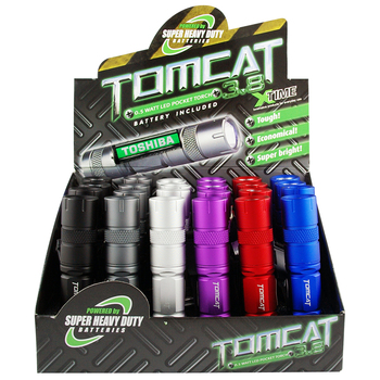 Tomcat 3.8” 0.5W Led Aluminium Torch Inc. AA Battery 