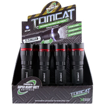 Tomcat 3W Led Focusing Torch Inc. AAA Batteries