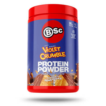 BSc x Violet Crumble Protein Powder Post Workout 700g Chocolate Honeycomb