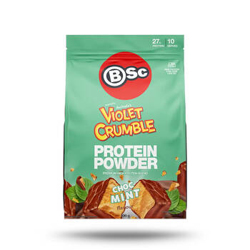 BSc x Violet Crumble Protein Powder Post Workout 400g Chocolate Mint