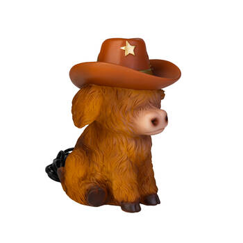 Table Lamp Highland Cow Deisgn Novelty Animals Brown Fun & Curiosity