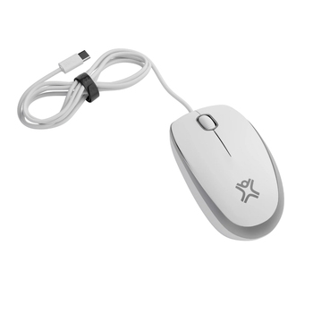XtremeMac Wired USB-C Laptop PC Computer Mouse For iMac White