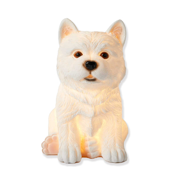 Pilbeam Living 21.5cm Sculptured USB Dog LED Light - White