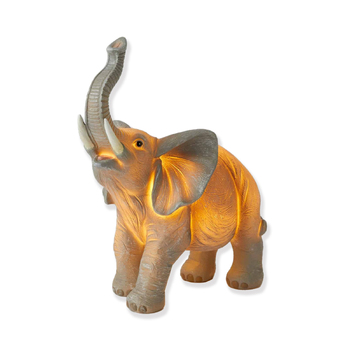 Pilbeam Living 25.5cm Elephant USB Sculptured LED Light - Grey