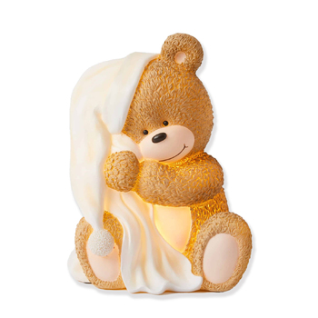 Notting Hill Bear 17.5cm Bedtime Sculptured USB LED Light - Caramel