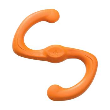 West Paw Bumi Pet Dog Fetch Throwing Soft Chew Toy Large Tangerine