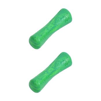 2PK West Paw Drifty Bone Pet Dog Fetch Throwing Soft Chew Toy Small Emerald