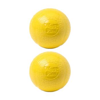2PK West Paw Echo Boundr Pet Dog Ball Throwing Soft Chew Toy Large Dandelion
