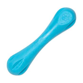 West Paw Hurley Bone Pet Dog Fetch Throwing Chew Toy Large Aqua Blue