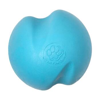 West Paw Jive Pet Dog Ball Throwing Soft Chew Toy Large Aqua Blue