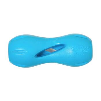 West Paw Qwizl Pet Dog Interactive Treat Dispenser Chew Toy Small Aqua Blue