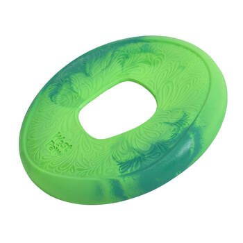 West Paw Sailz Discus Golf Pet Dog Throwing Soft Chew Toy Large Emerald