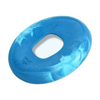 West Paw Sailz Discus Golf Pet Dog Throwing Soft Chew Toy Large Surf