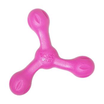 West Paw Skamp Pet Dog Fetch Throwing Soft Chew Toy Hot Pink