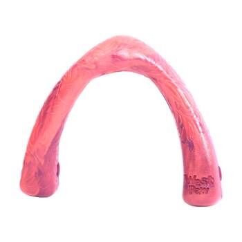 West Paw Snorkl Pet Dog Fetch Throwing Soft Chew Toy Large Hibiscus