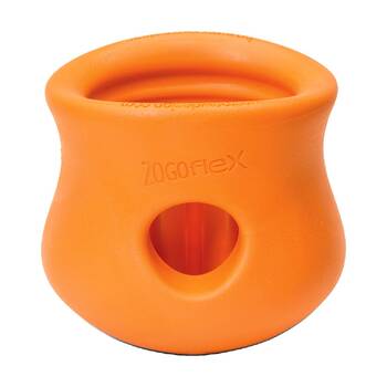 West Paw Toppl Stopper Pet Dog Feeding Accessory Small Tangerine