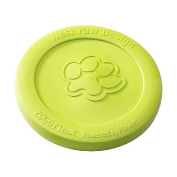 West Paw Zisc Pet Dog Flying Disc Fetch Throwing Toy Large Granny Smith