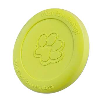 West Paw Zisc Pet Dog Flying Disc Fetch Throwing Toy Small Granny Smith