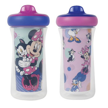 2pc Disney Junior Minnie Mouse 9oz/266ml Insulated Sippy Cup Kids 9m+