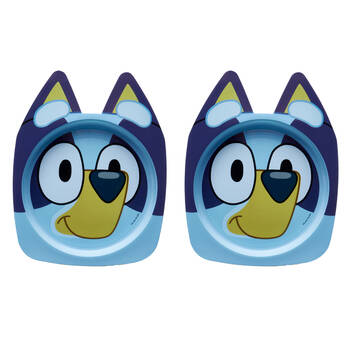 2PK The First Years Bluey Character Children's Plate with Suction Base BPA Free 6m+