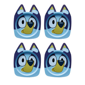 4PK The First Years Bluey Character Children's Plate with Suction Base BPA Free 6m+