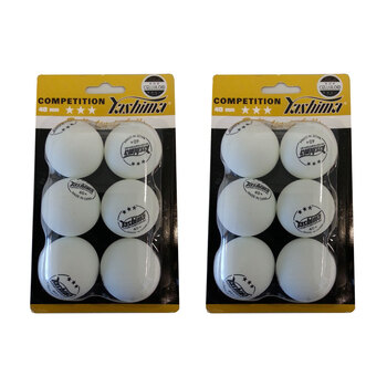 2PK Yashima 3 Star ITTF Approved Table Tennis Balls - White