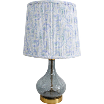 LVD Farrow Forest Glass/Metal/Linen 77.5cm Lamp Home/Office Table Decor 