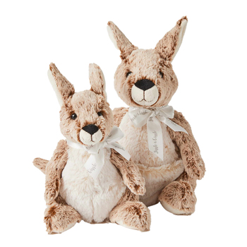 2pc Jiggle & Giggle The Kangaroo Family Kids Plush Toy 0+