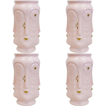 4PK LVD Ceramic Flower Vase Sunflower Kiss Crepe Decorative Home Decor