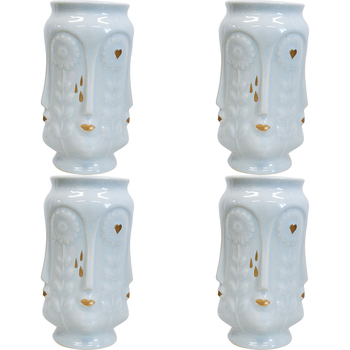 4PK LVD Ceramic Flower Vase Sunflower Kiss Sky Decorative Home Decor