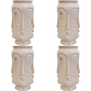 4PK LVD Ceramic Flower Vase Sunflower Kiss Calico Decorative Home Decor