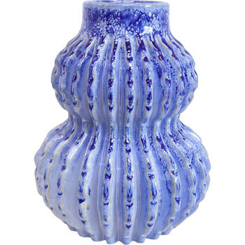 LVD Ceramic Flower Vase Malabar Home Decor 16.5cm Blue