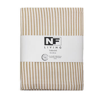 NF Home & Entertaining Essentials Maison Table Cloth 150x250cm Striped Beige