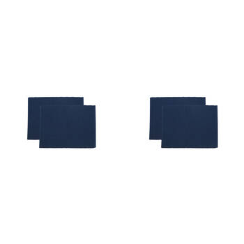 2x 2pc NF Home & Entertaining Essentials Une Placemat 33x45cm Solid Navy