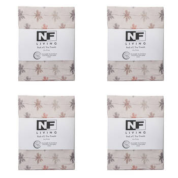 4x 2pc NF Home & Entertaining Essentials Lip Balm Tea Towel 45x70cm
