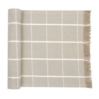 NF Home & Entertaining Essentials Greenland Table Runner 180x35cm Woven Taupe