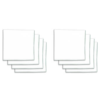 2x 4pc NF Home & Entertaining Essentials Bourdon Napkins 45x45cm Solid Sage