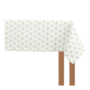 NF Home & Entertaining Essentials Jacquard Table Cloth 150x250cm Woven Olive
